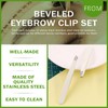 Keadic 12Pcs Slanted Eyebrow Tweezers Bulk Set, Stainless Steel Eyebrow