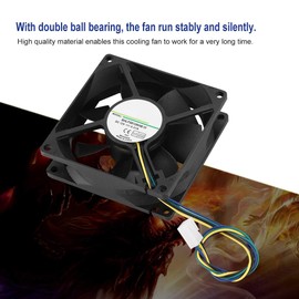 Silent 80Mm 4 Pin CPU Fan Fa08025M12Lpa Shlf0812Khe 11 Dc12V 0.41A 8Cm 4Pin Pwm Temperature Control Chassis Cooling Fan Cooler