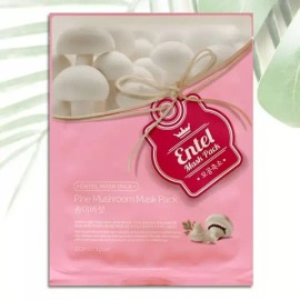 엔텔 1일1팩 송이버섯 시트팩 마스크팩x10팩 수분팩 피부진정 마스크팩 Entel 1 Day 1 Pack Matsutake Mushroom Sheet Mask x 10 Packs Hydrating Skin Soothing Mask Pack