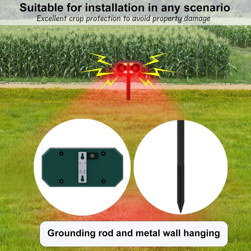 SENKEFEI SS Solar-Outdoor Motion Sensor Alarm - 130db motion detector