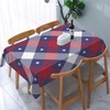 GSRONY Decorative Rectangle Table Cloths Red White and Blue Checkered
