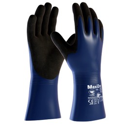 ATG MaxiDry Plus 56-530 Protective Gloves Blue/Black 8 (M)