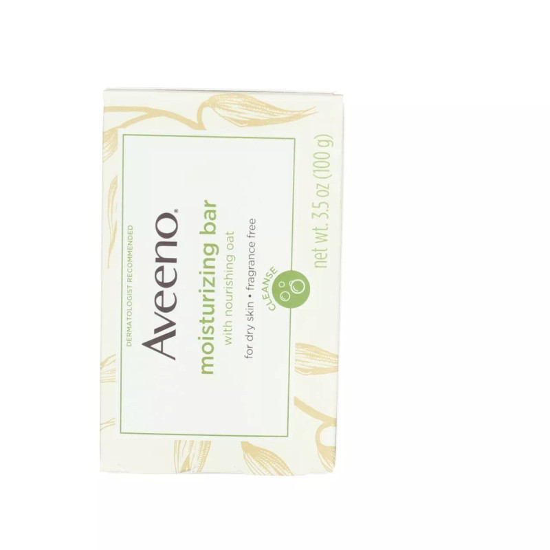 Aveeno 4 Pack Aveeno Moisturizing Bar Soap, Fragrance Free, 3.5