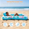 Inflatable Tanning Pool Lounger Float with Sprinkler, Pool Float Adult