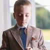 IDNVFY 2 small children's tie, short elastic tie, performance costume