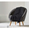 EHC Waffle Cotton Woven Arm Chair Sofa Single Throw 1
