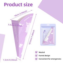 Pack of 30 Urinella for Women, Disposable, Female Paper Urinal, Travel Urinal Women Standing, Paper PIPI Funnel, Women Portable Peeing Aid for Women, Travel & Camping, Hiking, Outdoor Activities