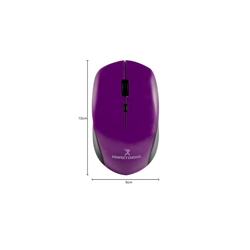 Perfect Choice Mouse Inalambrico Óptico, Ratón Inálambrico, Mouse ergonomico Ajustable,