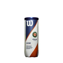 Wilson ROLAND GARROS CLAY COURT WRT125000 Hard Tennis Balls, 3 Balls Per Can, Yellow