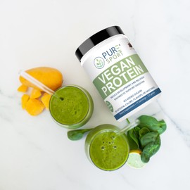 PURE® Sport Vegan Protein – 25g Plant-Based Protein for Muscle & Recovery (15 Servings, 33+g per) Strawberries & Cream