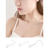 AVYRING 20G Nose Stud, Invisible Clear Nose Retainer with Bioflex