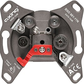 Axing BSD 961-11 Multimedia Aerial Socket (Terminal, 12 dB, TV/R/DATA/DATA)