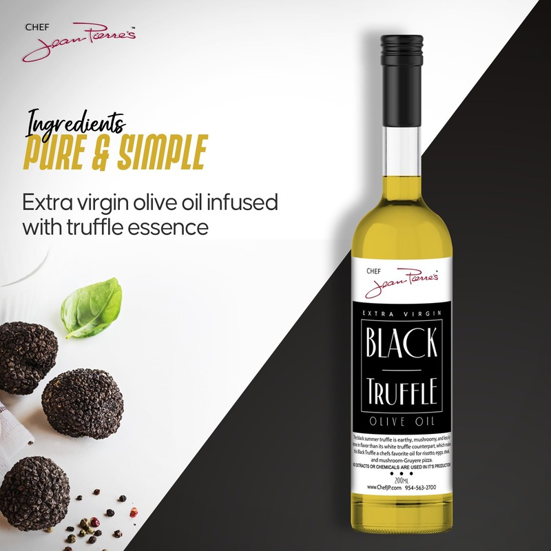 Chef Jean Pierre's Black Truffle Olive Oil - Naturally Infused,