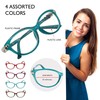 Reading Glasses Women - 4 Pack Readers - Stylish, Comfortable