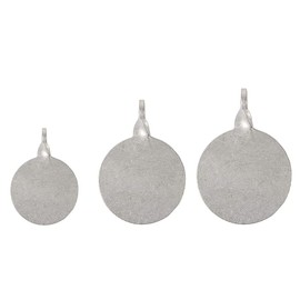 ANCLLO 3Pcs Silver Self Resetting Targets Spinning Shooting Metal Target Plates Set