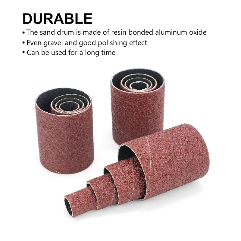 scottchen PRO 2”Long Sanding Drums and Sleeves Set with 1/4”shank