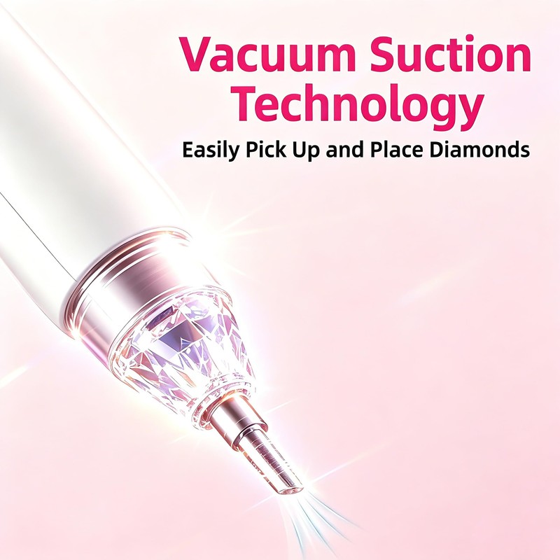 DPZZ Electric Diamond Paintbrush, Diamond Art Vacuum Pen, Wireless Diamond