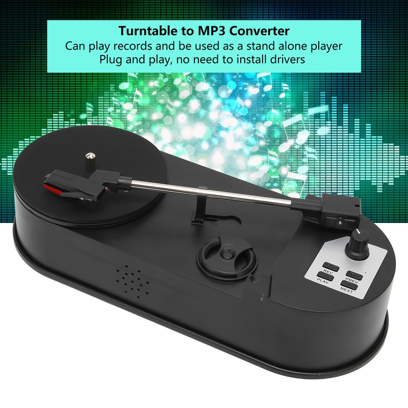 Vinyl Turntable Record Player USB 2.0 Professional Turntable to MP3