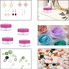 Empty Sample Pots, 4 Pcs Empty Plastic Cosmetic Jars, Clear