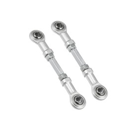 Motoforti Universal Steering Tie Rod, 80MM, Stainless Steel, Silver Tone, 2 Pcs
