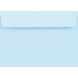 Light Blue Peel & Seal Greeting Card Envelopes to Fit A5 Greetings Card or A4 Card Fold in Half for Invitation Wedding Birthday Party Crafts 152x216mm - 30 Envelopes (Light Blue Peel & Seal)