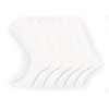 6 x Mens Non Elastic Cotton Socks BIG FOOT Black