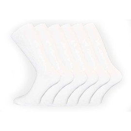 6 x Mens Non Elastic Cotton Socks BIG FOOT Black 11/14