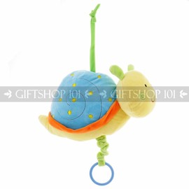 LinzyTOY 9" Cute Snail Baby Pull String Lullaby Musical Plush Toy (Yellow BLUE ) NEW