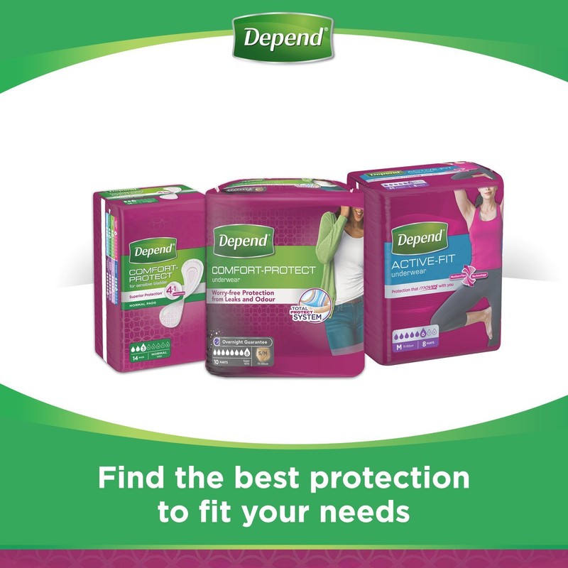 Depend, Comfort Protect Incontinence Pants for Women ExtraLarge Pants, 9
