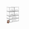 Clear Stackable Storage Drawers, Acrylic Bathroom Makeup Organizer, Plastic Bins