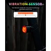 TOWILD TL08 Bike Rear Light with Expression DIY Function,Gradient Color