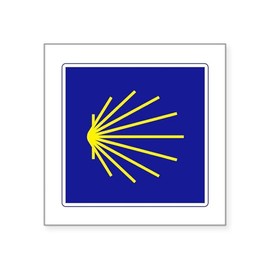 CafePress Camino De Santiago, Spain Square Sticker 3 X 3 Square Bumper Sticker Car Decal