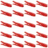 20 Plastic Clothes Pegs Clothes Line Socks Towels Red