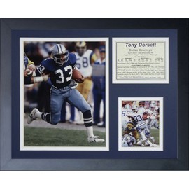 Legends Never Die "Tony Dorsett Framed Photo Collage, 11 x 14-Inch, (11575U)