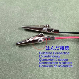 KILIGEN Alligator Clip Electric, 0.5mm²/20AWG Wire, Insulated Test Leads with Alligator Clips, 10 pcs Soldered Ends Jumper Wires for Electrical Testing, Circuit Connection, Laboratory