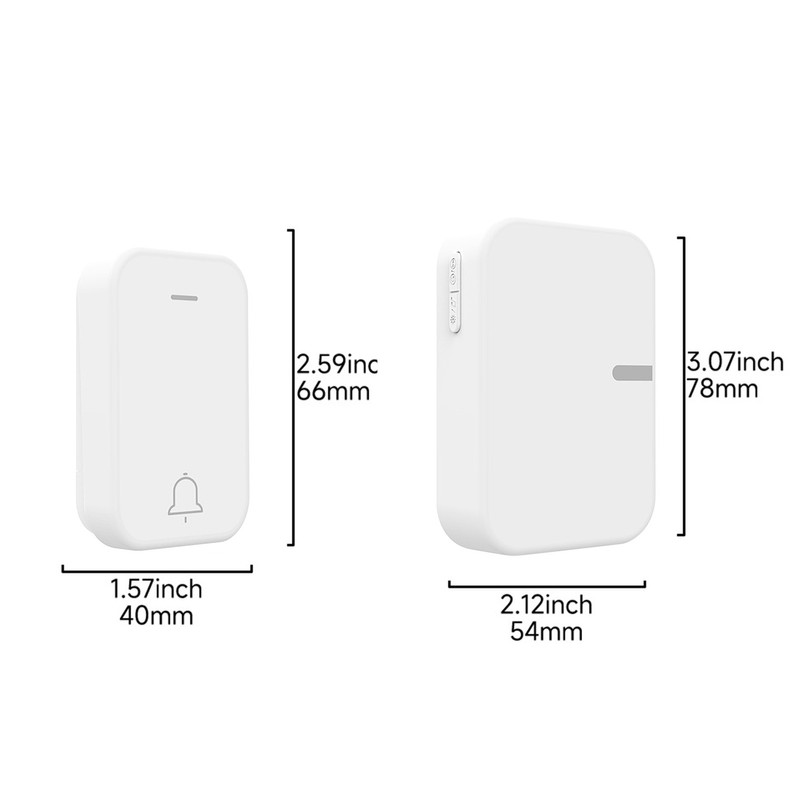 Self Powered Wireless Doorbell Waterproof Smart Doorbell Without Battery 150M