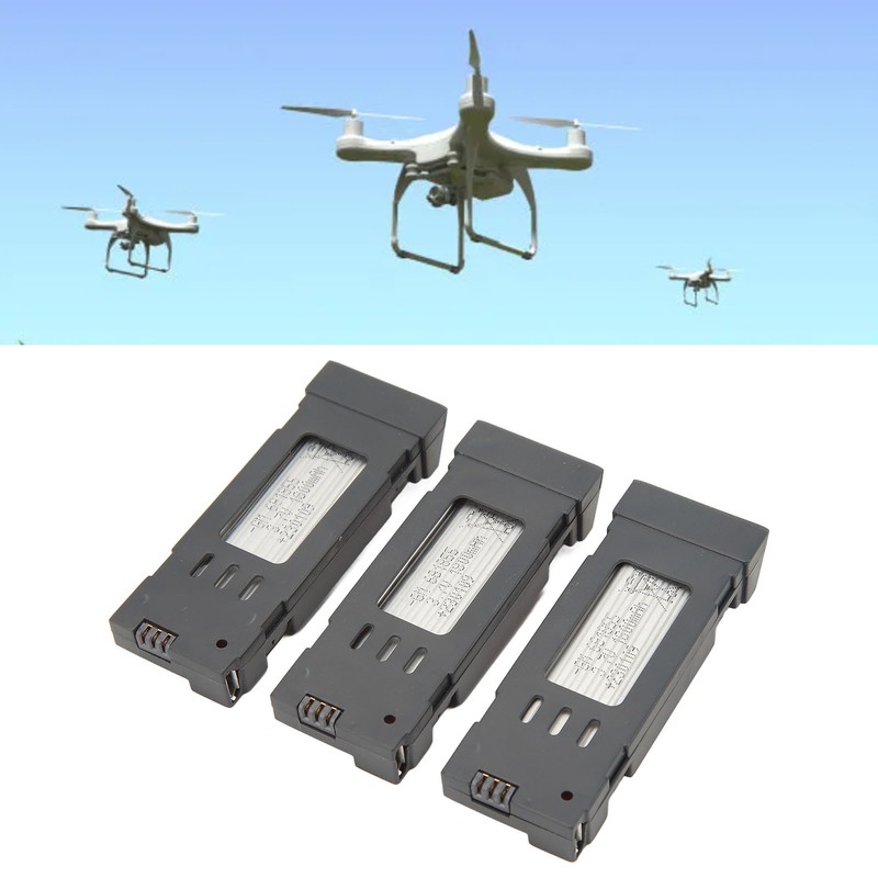 3pcs RC Plane Lithium Battery With 3 In 1 Charging