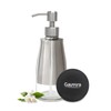 Gaussra Soap Dispenser with Coaster and Stickers, Brushed Nickel Stainless