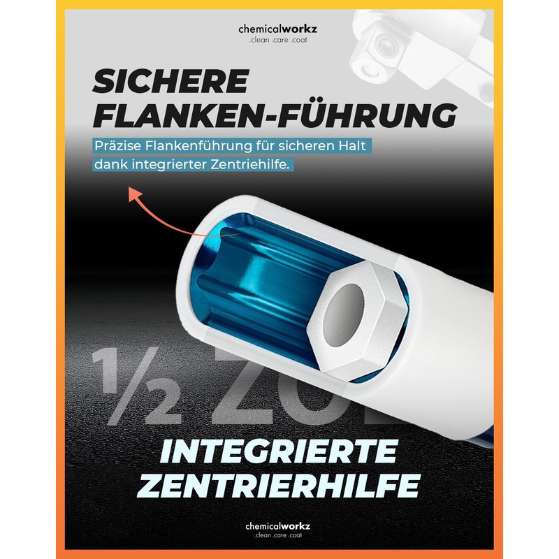 chemicalworkz Socket Spanner Set Protective Insert 17 mm 19 mm