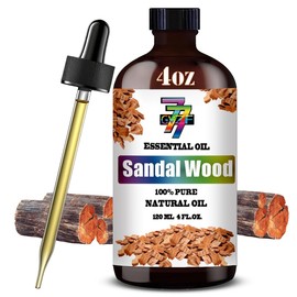Sandalwood Essential Oil (4 oz/120 ml) — Sandalwood Oils for Aromatherapy, diffusers, humidifiers, Home fragrances, DIY Skincare, soap Making, DIY Candle, Relaxation, Yoga, and Meditation