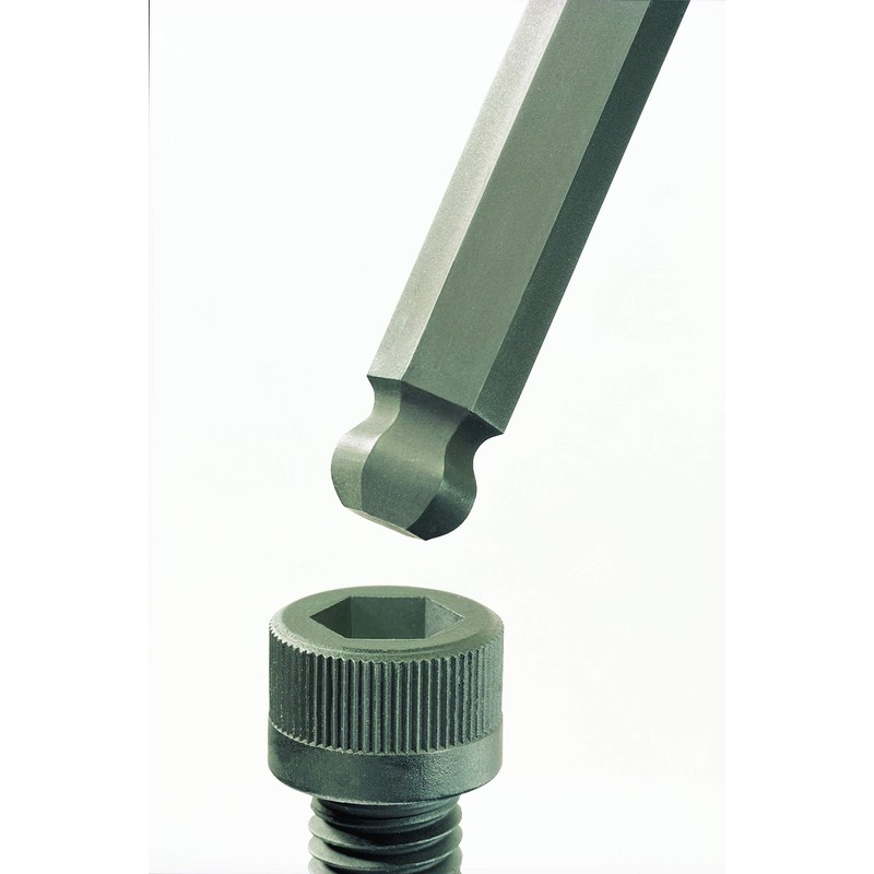 BONDHUS Hexagonal Stubby Double Ball L-Wrench 9/64 Inch (Short Hand: