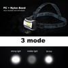 Dilwe Battery Headlight, Waterproof Camping Head Light with COB Bead