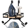 Ironing Board Hanger Wall Mount with Adjustable Double Hooks,Dual Installation
