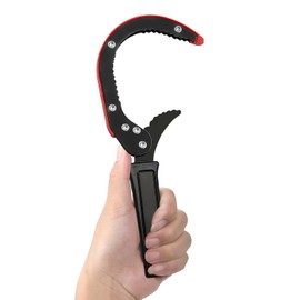 Performance Tool W157 Adjustable Oil Filter Pliers - 2 3/4 to 4 1/4-Inch Jaw Opening with Serrated Jaws for Maximum Grip, Fits Most Filters