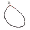 Terahertz Beaded Necklace Fashionable Rectangular Pendant Soreness Relief Energy Stone