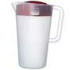 Goodcook 1/2 Gallon Plastic Straining Pitcher Square Lid with 3