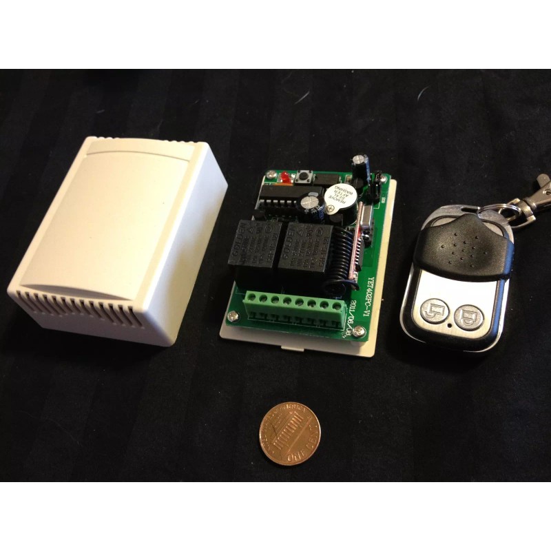 endlessparts RF Wireless Electric Garage Gate Door Remote 2 Channel