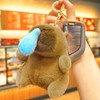 Solvexa Cute Capybara Keychain Bag Charm for Women, Soft Plush