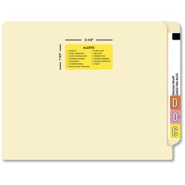 Multi-Alert Checklist Medical Chart Label 3-1/4” x 1-3/4” Fluorescent Chartreuse Black Doctor Stuff 250 Stickers/Roll for Risk Identification and Clinical Safety