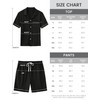 MoFiz Men's Cotton Pajama Set Sleepwear Shorts Summer Sleep Sets